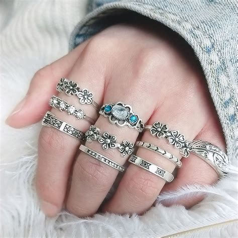 Crystal Boho Ring Crystal Jewelry Diamond Jewelry Rhinestone Jewelry