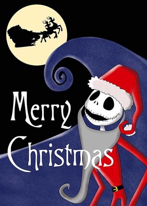 Jacks Merry Christmas Nightmare Before Christmas Card Nightmare