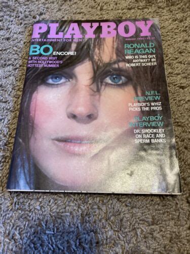 Vintage Playboy Magazine August Good Condition No Crease Bo Derek