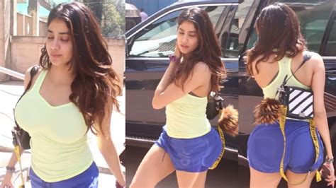 Jhanvi Kapoor Hot Look After Workout At Gym Youtube