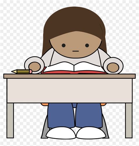 Graphic Transparent Stock Kids Studying Clipart Student Studying
