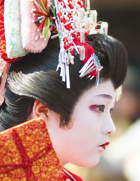 Oiran Dochu Kamuro Japanese Geisha Japanese Beauty Japanese Kimono