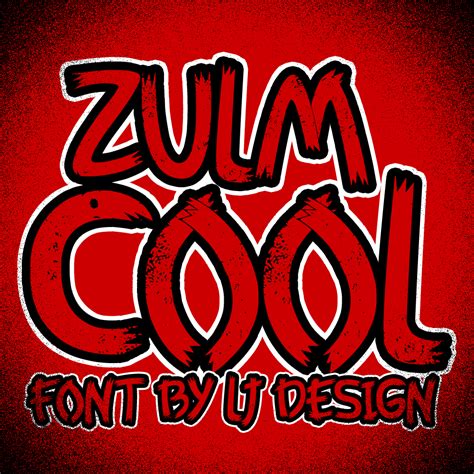 Zulm Cool Font Lj Design Studios Fontspace