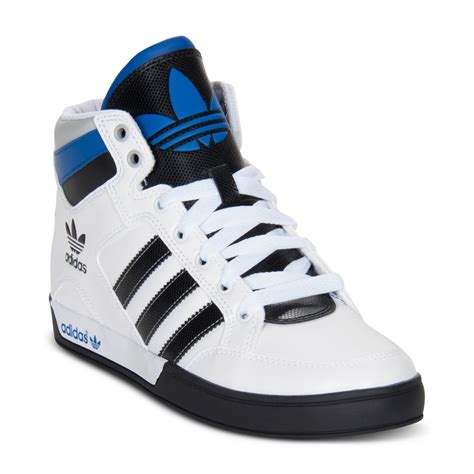 Adidas Originals Hard Court Hi Casual Sneakers In Black For Men White