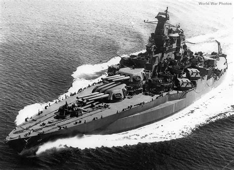 Battleship Uss Tennessee Underway World War Photos