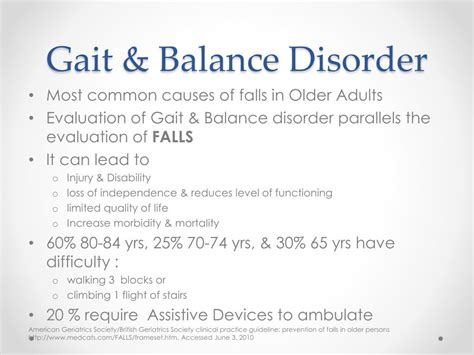 Ppt Gait Balance Disorder And Assistive Devices Powerpoint