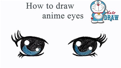 How To Draw Anime Eyes Step By Step Very Easy Youtube