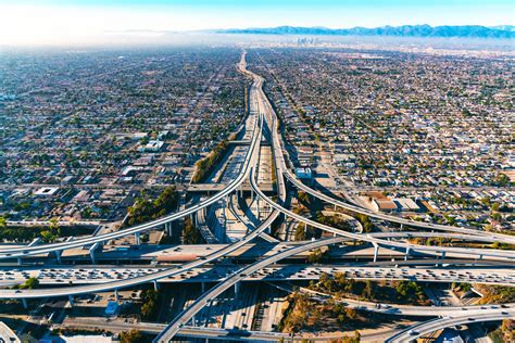 Aerial View Of A Freeway Intersection In Los Angeles Rhodium Group