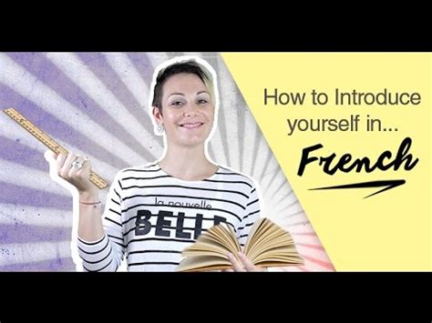 How to give self introduction in english with examples. French Lesson - Introduce Yourself in French - YouTube