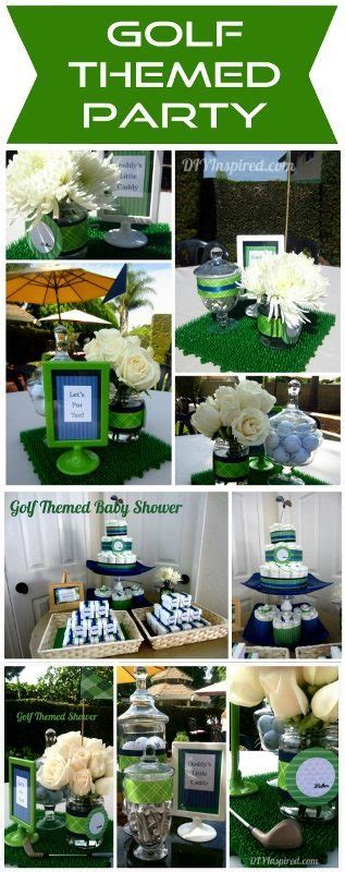 My hubby happens to be a pga professional golfer so we have lots of opportunities for golf themed dinners, parties. Golf Themed Baby Shower - DIY Inspired