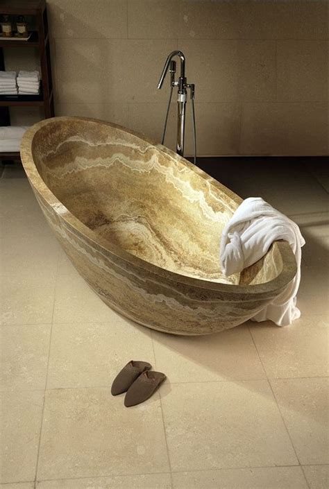 27 Stunning Stone Bathtub Designs