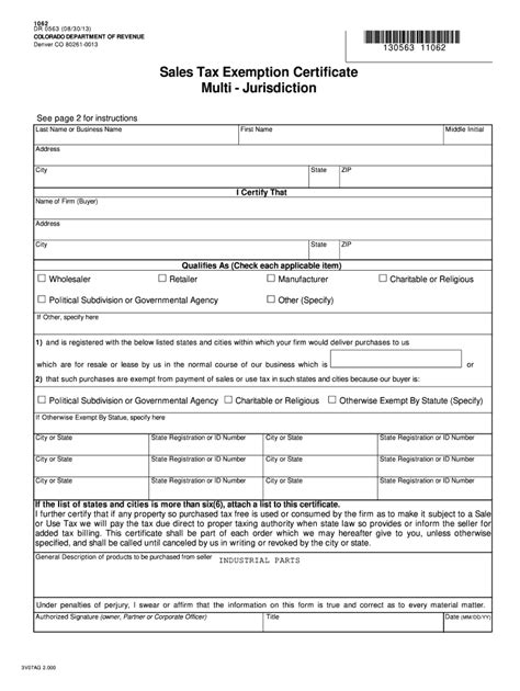 Certificate Of Exemption Form Fill Out And Sign Online Dochub