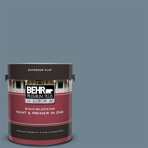 Behr Premium Plus Ultra 1 Gal N480 5 Adirondack Blue Flat Exterior