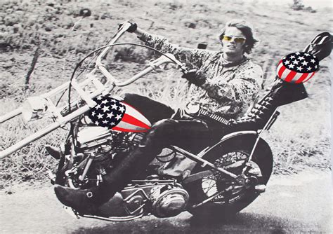 Original 1969 Easy Rider Poster Peter Fonda Captain America Chopper
