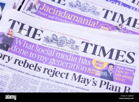 Newspaper Headlines Broadsheet Hi Res Stock Photography And Images Alamy