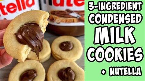 How To Make 3 Ingredient Condensed Milk Cookies Tutorial Shorts Youtube
