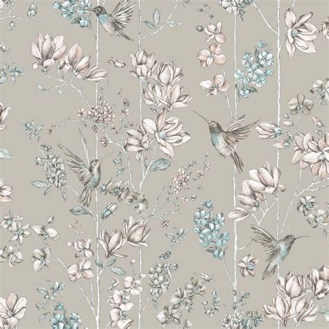 Shabby Chic Floral Wallpaper In Various Designs Wall Decor