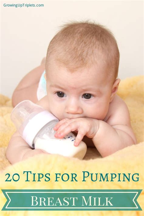 Tips For Pumping Breast Milk Growing Up Triplets Baby