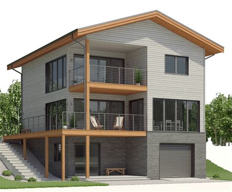 Concept Modern House Plans Sloping Lot