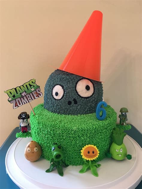 Plants Vs Zombies Birthday Cake Zombie Birthday Cakes Zombie Birthday