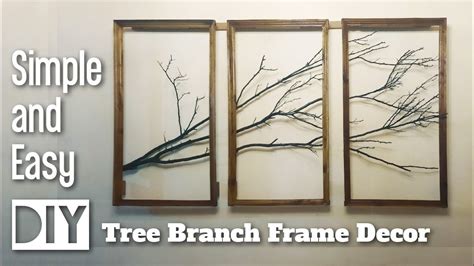 Simple And Easy Diy Tree Branch Frame Decor Youtube
