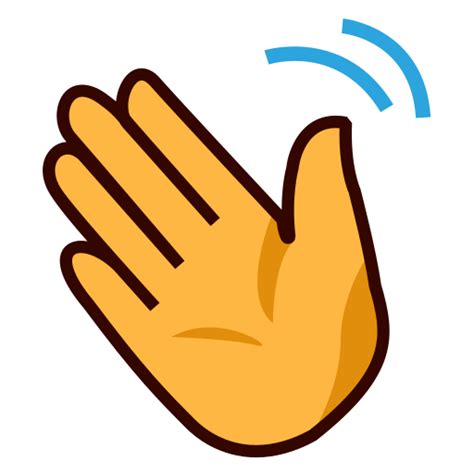 Waving Hand Sign Emoji For Facebook Email And Sms Id 90 Uk