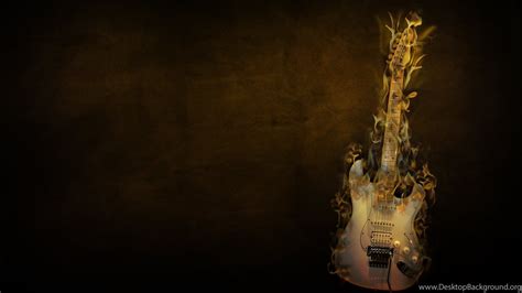 Flaming Guitar Wallpapers Wallpaper Cave