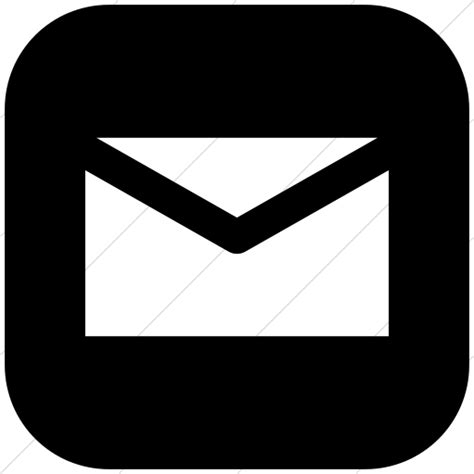Black And White Email Icon Free Icons Library
