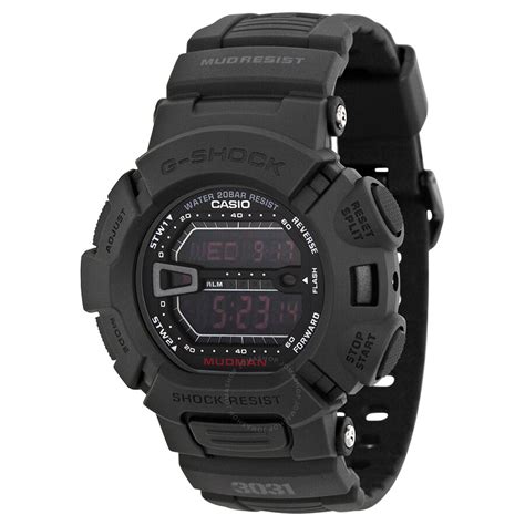 Casio G Shock Mudman Multi Function Digital Black Resin Mens Watch