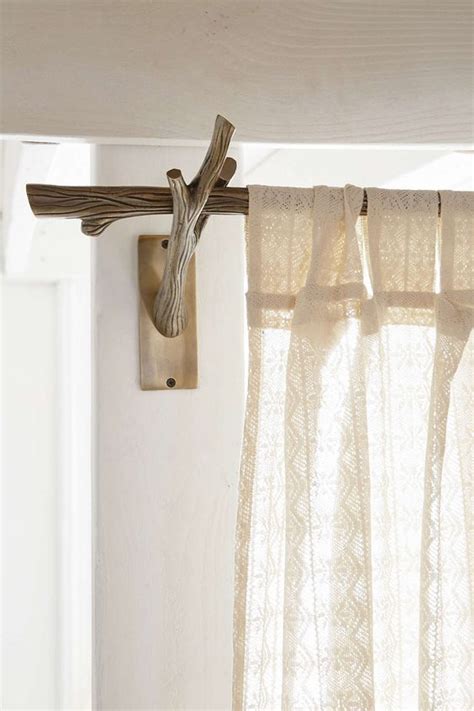 How To Make Beautiful Curtain Rods Out Of Tree Branches