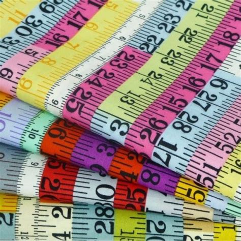 multi coloured tape measures cotton fabric sewing tape measure colored tape fabric rose