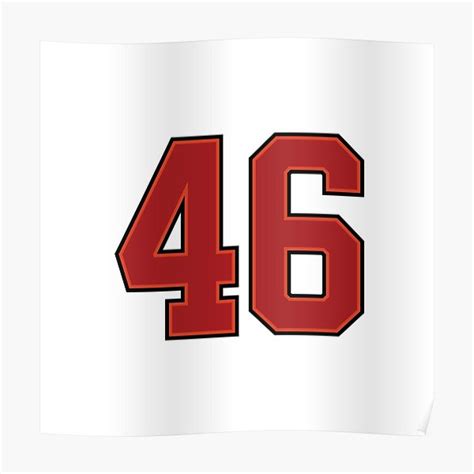 Sports Lucky Number Forty Six Best 46 Poster For Sale By