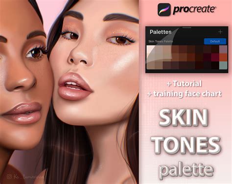 Procreate Realistic Skin Palette Includes 30 Shades WHAT YOU GET