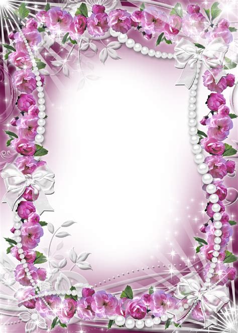 Pink Heart Background Frame Background Floral Background Beautiful