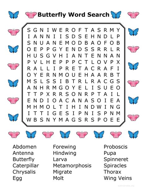 Printable Large Print Word Searches