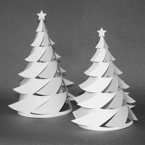 3d Paper Christmas Tree Christmas Tree Template Christmas Paper