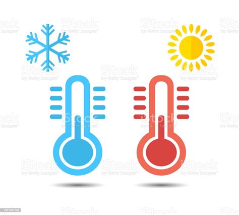 Hot And Cold Temperature Icon Stock Illustration Download Image Now
