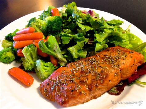 Ingredients you need to make oven baked salmon: BURGEROGRAPHY: Broiled Salmon Fillets with Balsamic Glaze