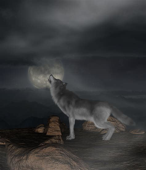 Download Wallpaper 2143x2500 Wolf Howl Moon Full Moon