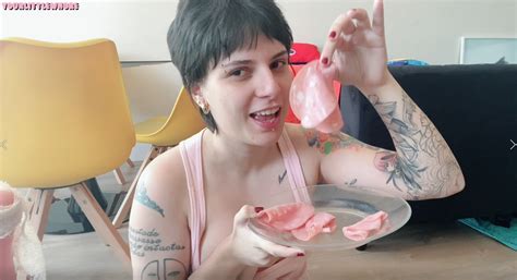 Yourlittlewhore Eating And Playing With Your Foreskin After Circumcision