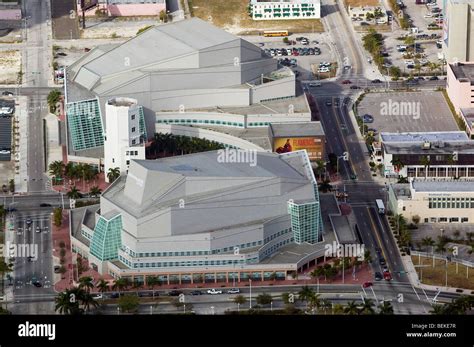 Aerial Above Adrienne Arsht Center For The Performing Arts Biscayne
