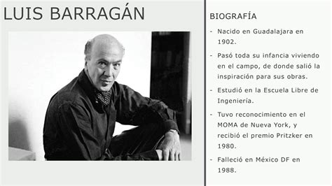 Solution Udla Historia De La Arquitectura Luis Barrag N Biograf A Y Obras Presentaci N Studypool