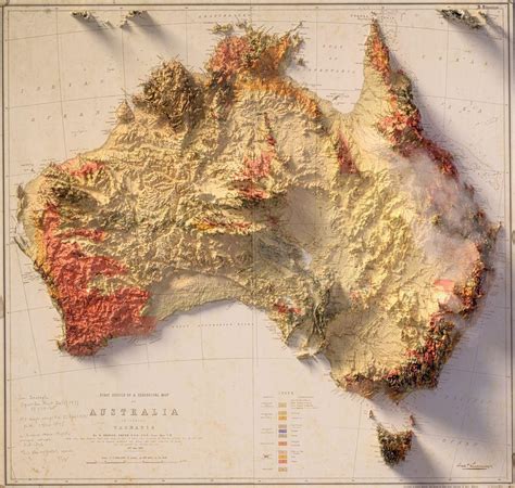 Large Detailed Topographical Map Of Australia Australian Maps My XXX Hot Girl