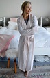 Dressing Gown | Women's Soft Pink Superfine Merino Wool Dressing Gown ...
