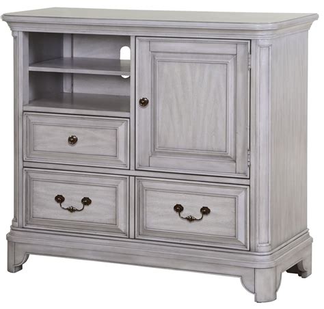 Windsor Lane Weathered Grey Wood Media Chest From Magnussen Home B3341