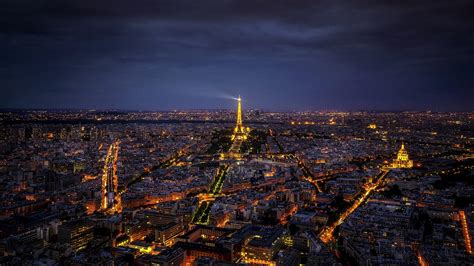 Paris Skyline At Night Backiee