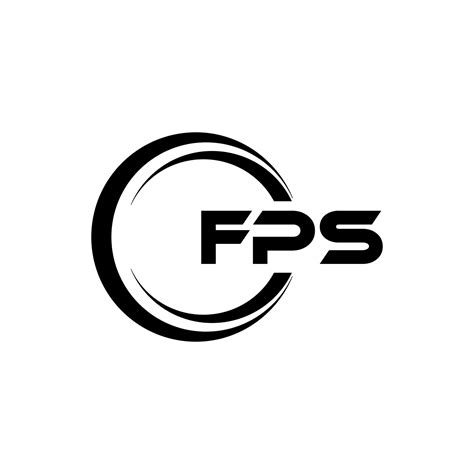 Fps Letra Logo Diseño En Ilustración Vector Logo Caligrafía Diseños