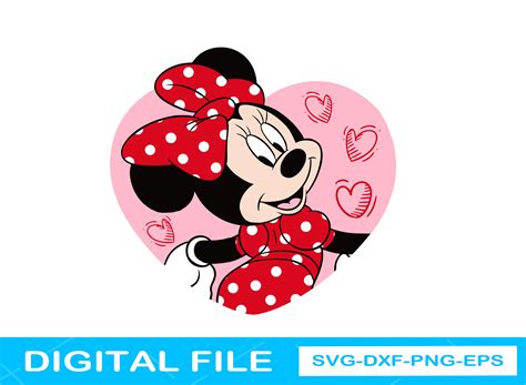 Minnie Valentines Svg Valentines Day Svg Minnie Mouse Etsy