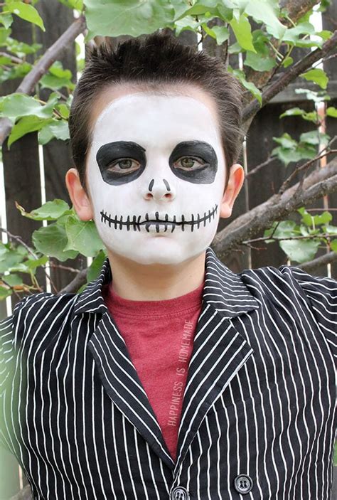 15 Minute Jack Skellington Halloween Makeup Happiness Is Homemade