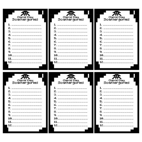 5 Best Printable Scattergories Sheets Pdf For Free At Printablee